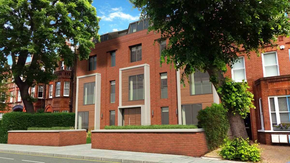 We acquired the site in 2016 with our joint venture partner and obtained planning consent for the demolition of 6 existing units and construction of 11 new-build apartments.
The site is excellently located in South Hampstead, North London, within the Borough of Camden. The site benefits from excellent transport links. South Hampstead Overground is a 3 minutes’ walk. Finchley Road Underground Station is a 6-minute walk and Swiss Cottage Underground is an 8 minutes’ walk from the site.